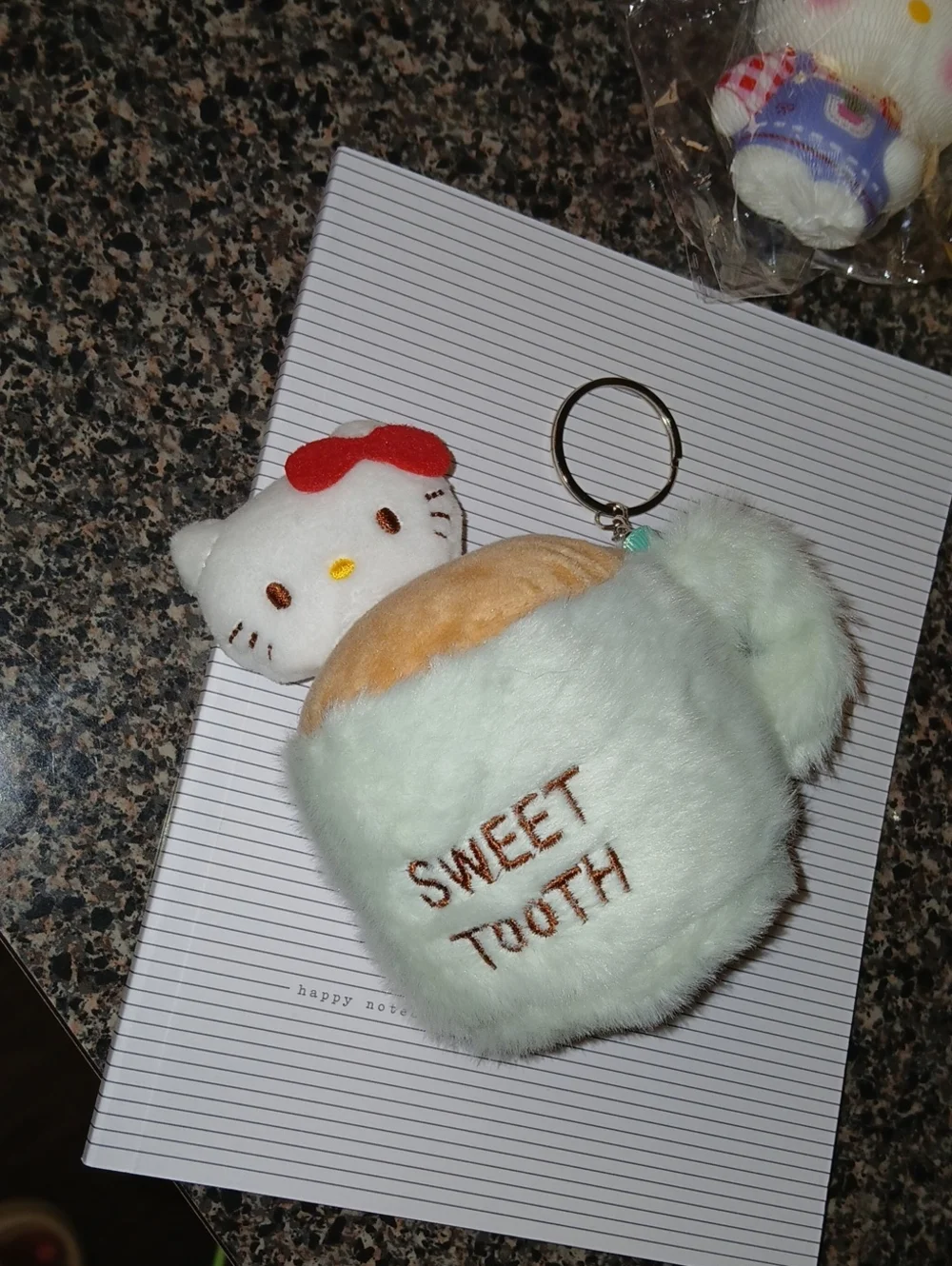 #HelloKitty Sweet Tooth Plush #Keychain - Mint